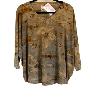 DISENOS Naturales By Poupee 100% cotton top natural dye natural colors gray tan